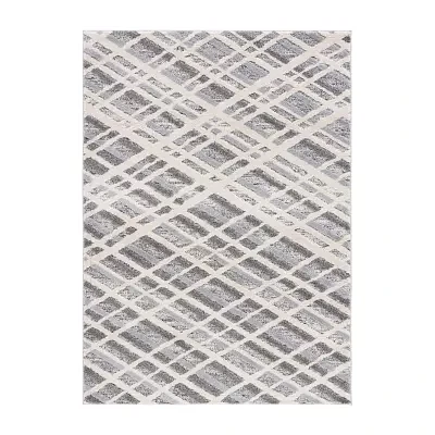 Martha Stewart Mara Geometric Washable Indoor Rectangular Area Rug