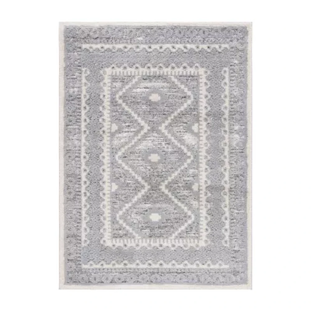 Martha Stewart Tess Bordered Indoor Rectangular Area Rug