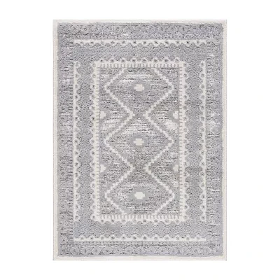 Martha Stewart Tess Bordered Indoor Rectangular Area Rug