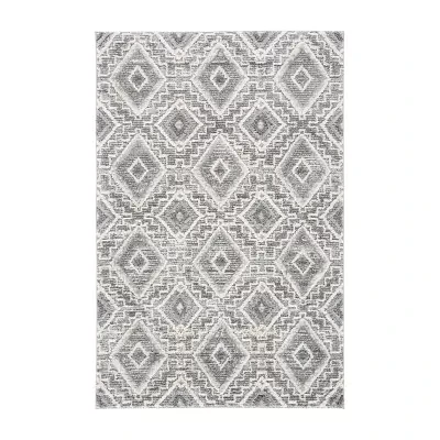 Martha Stewart Dana Geometric Washable 4' X 6' Indoor Rectangular Area Rug