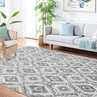 Martha Stewart Dana Geometric Washable 4' X 6' Indoor Rectangular Area Rug