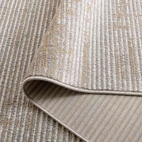 Martha Stewart Mila Stripe Indoor Rectangular Area Rug