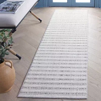 Martha Stewart Paxton Stripe 26" X 96" Indoor Rectangular Runner