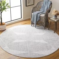 Martha Stewart Tony Geometric 6'7" X 6'7" Indoor Round Area Rug"