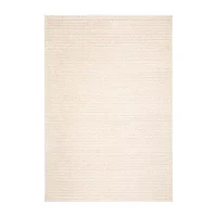 Martha Stewart Vaness Stripe Washable 4' X 6' Indoor Rectangular Area Rug