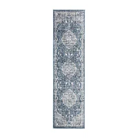 Martha Stewart Lois Bordered 26" X 72" Indoor Rectangle Runner