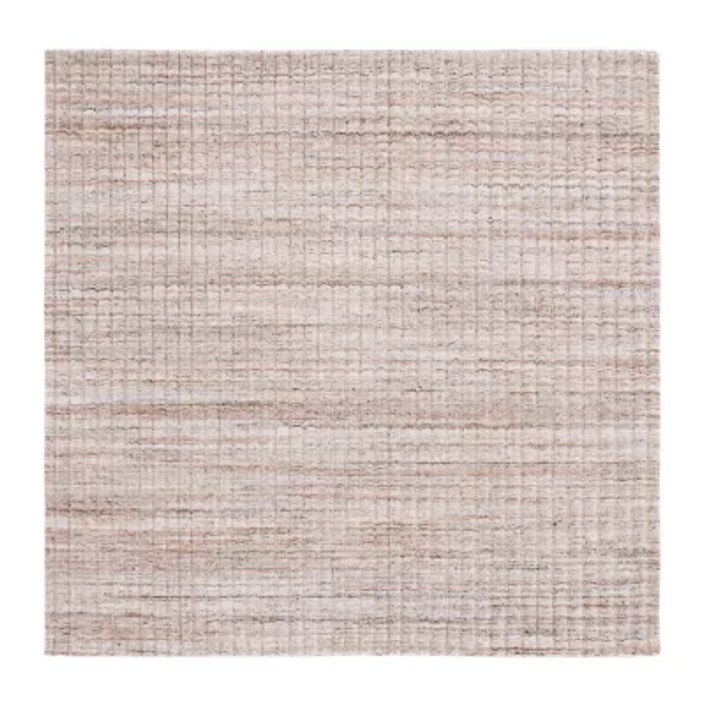 Martha Stewart Tanya Stripe Loomed Washable 6' X 6' Indoor Square Area Rug