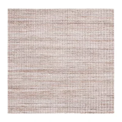 Martha Stewart Tanya Stripe Loomed Washable 6' X 6' Indoor Square Area Rug