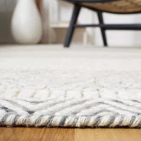 Martha Stewart Rae Stripe Loomed Indoor Rectangular Area Rug