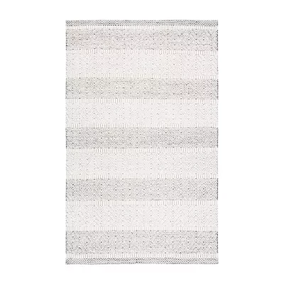 Martha Stewart Rae Stripe Loomed Washable Indoor Rectangular Area Rug