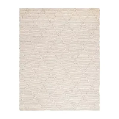 Martha Stewart Iona Solid Woven Washable Indoor Rectangular Area Rug