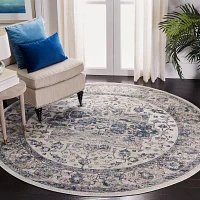 Martha Stewart Molly Medallion 6'7" X 6'7" Indoor Round Area Rug"