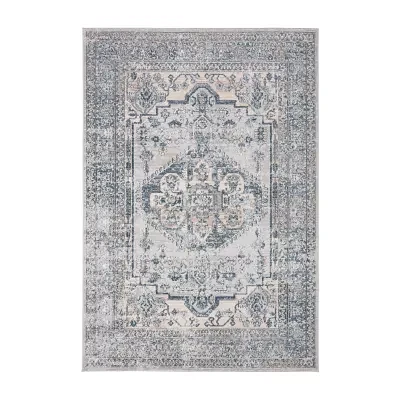 Martha Stewart Thea Floral 6'7" X 9' Indoor Rectangular Area Rug"