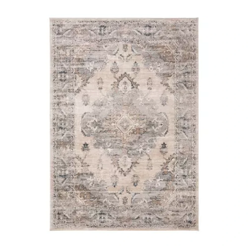 Martha Stewart Zara Medallion 6'7" X 9' Indoor Rectangular Area Rug