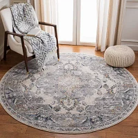 Martha Stewart Zara Medallion 6'7" X 6'7" Indoor Round Area Rug"