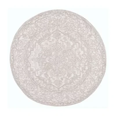 Martha Stewart Zion Bordered 6' X 6' Indoor Round Area Rug