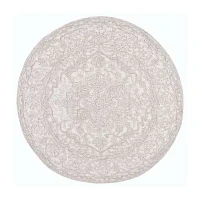 Martha Stewart Zion Bordered 6' X 6' Indoor Round Area Rug