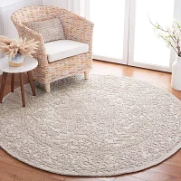 Martha Stewart Zion Bordered 6' X 6' Indoor Round Area Rug