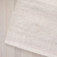 Martha Stewart Ana Geometric Woven 6' X Indoor Square Area Rug