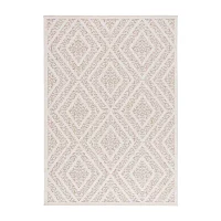 Martha Stewart Iris Geometric Washable 4' X 6' Outdoor Rectangular Area Rug