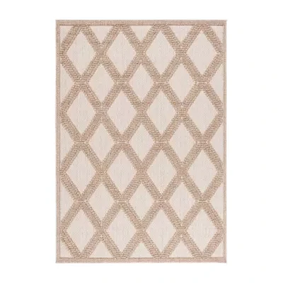 Martha Stewart Lora Geometric Washable Outdoor Rectangular Area Rug