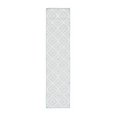 Martha Stewart Robin Geometric Washable 26" X 108" Outdoor Rectangular Runner