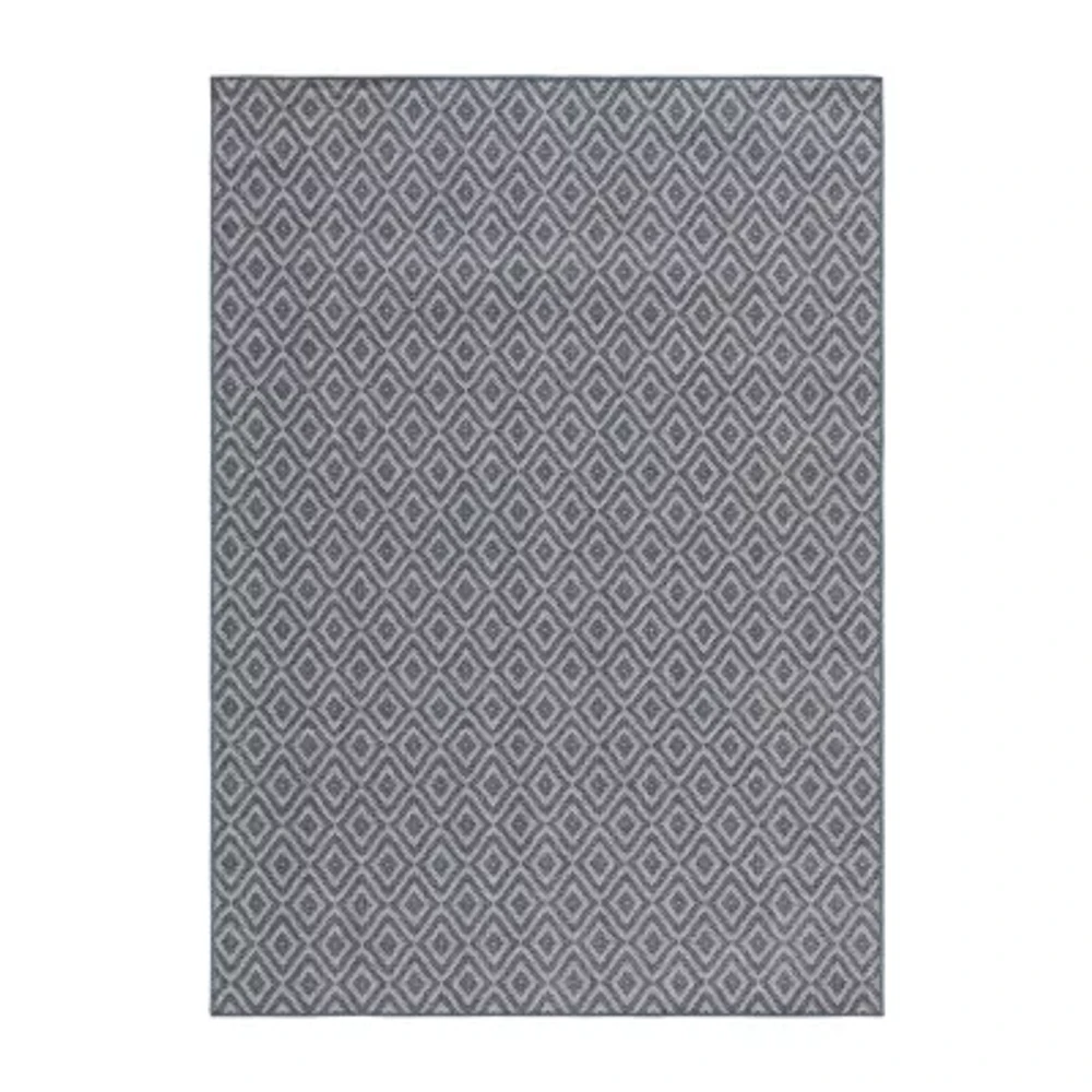 Martha Stewart Eve Geometric 6'7" X 8'7" Outdoor Rectangular Area Rug"