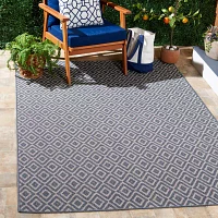 Martha Stewart Eve Geometric 6'7" X 8'7" Outdoor Rectangular Area Rug"