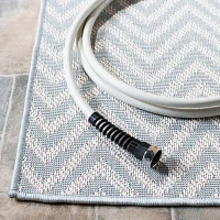 Martha Stewart Romi Chevron Washable Outdoor Rectangular Area Rug