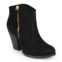 Journee Collection Womens Link Stacked Heel Booties