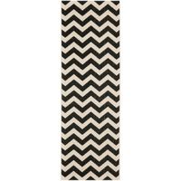 Safavieh Courtyard Collection Cennetig Chevron Indoor/Outdoor Runner Rug