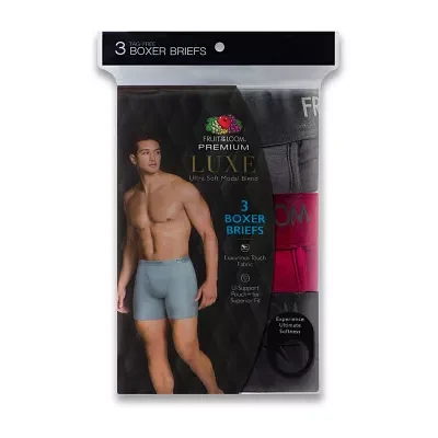 Fruit of the Loom 3-pk Luxe Modal Boxer Briefs