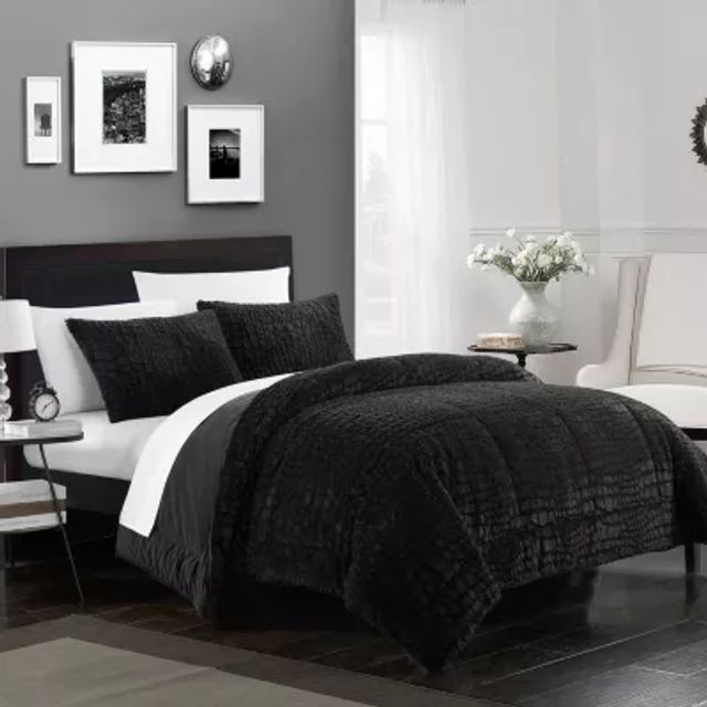 Chic Home Ora 7 Piece Embossed Reversible Comforter Set Bedding