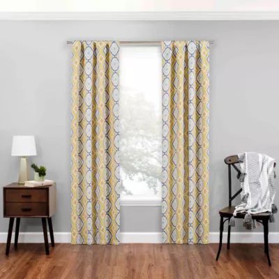 Eclipse Morrow Rod Pocket Energy Saving Blackout Single Curtain Panels