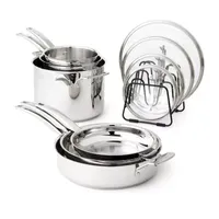 Cuisinart Nesting Stainless Steel 11-Pc. Cookware Set