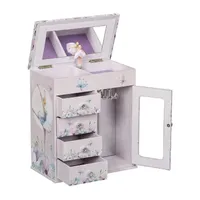 Mele and Co Liliana Ballerina Purple Jewelry Box