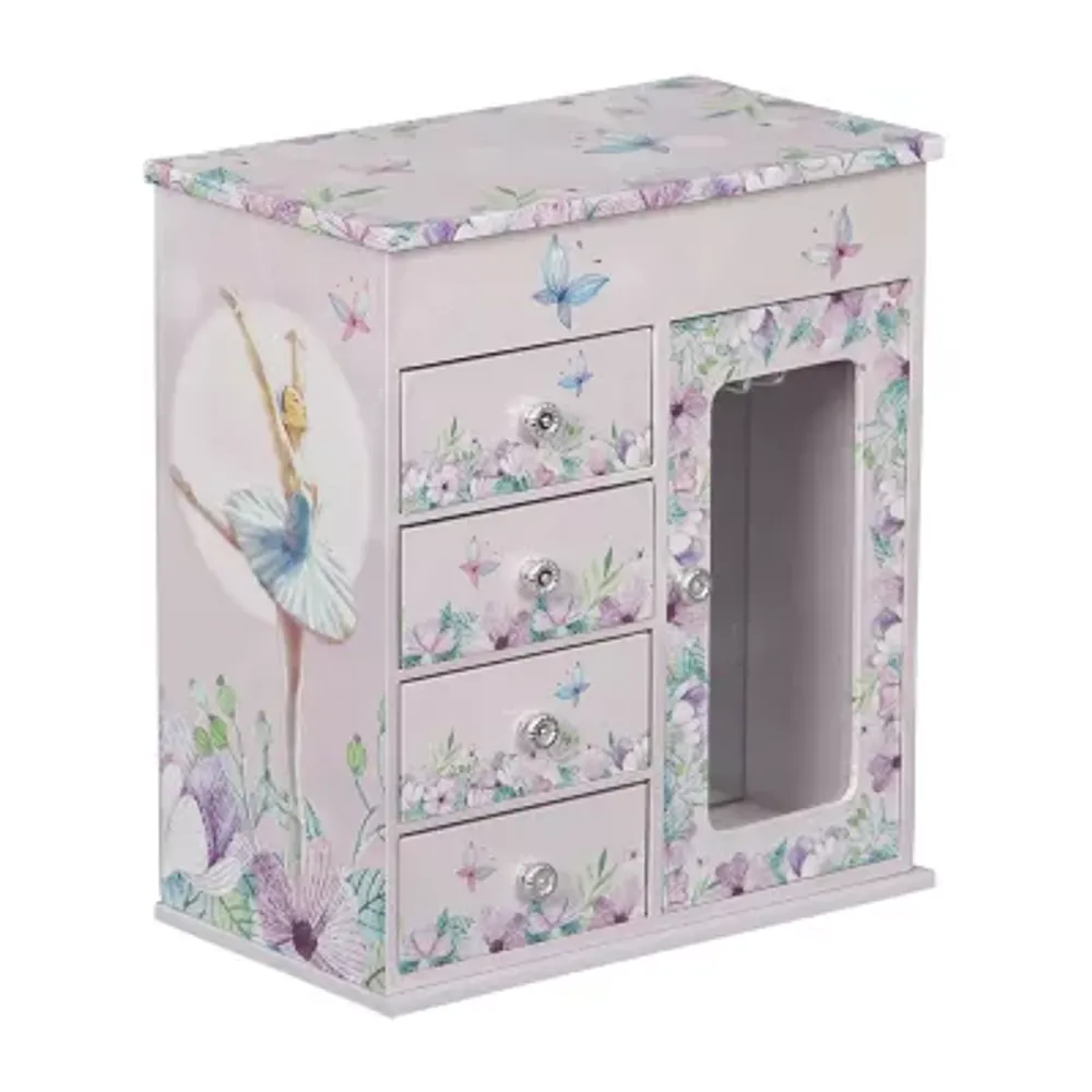 Mele and Co Liliana Ballerina Purple Jewelry Box