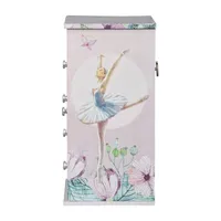 Mele and Co Liliana Ballerina Purple Jewelry Box