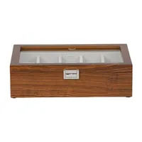 Mele and Co Jayson Mahogany-Finish Watch Box