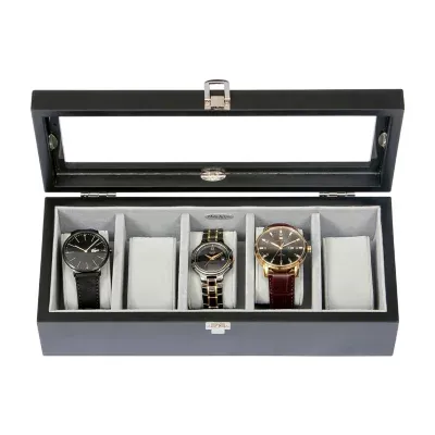 Mele And Co Tate Java-Finish Watch Box