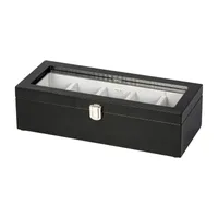 Mele And Co Tate Java-Finish Watch Box