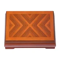 Mele and Co Carmen Walnut-Finish Jewelry Box