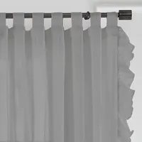 Elrene Home Fashions Bella Sheer Tab Top Single Curtain Panel