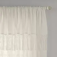 Elrene Home Fashions Calypso Light-Filtering Rod Pocket Single Curtain Panel