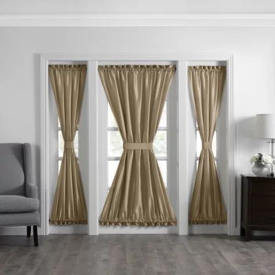 Elrene Home Fashions Colette Light-Filtering Rod Pocket Door Panel Curtain