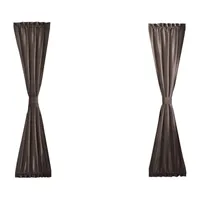 Elrene Home Fashions Colette Light-Filtering Rod Pocket Sidelight Curtain