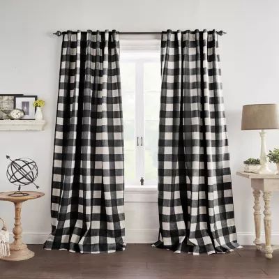 Elrene Home Fashions Grainger Energy Saving Blackout Rod Pocket Back Tab Single Curtain Panel