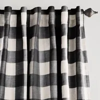 Elrene Home Fashions Grainger Energy Saving Blackout Rod Pocket Back Tab Single Curtain Panel