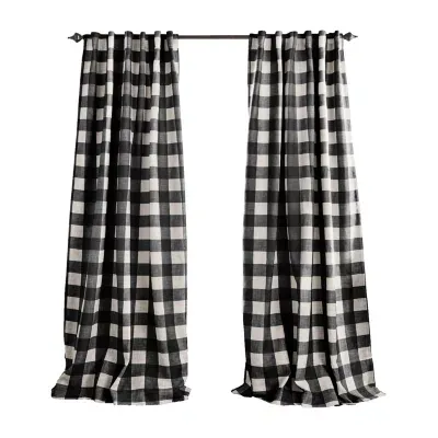 Elrene Home Fashions Grainger Rod Pocket Back Tab Energy Saving Blackout Single Curtain Panels