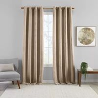 Elrene Home Fashions Huxley Grommet Top Energy Saving Blackout Single Curtain Panels